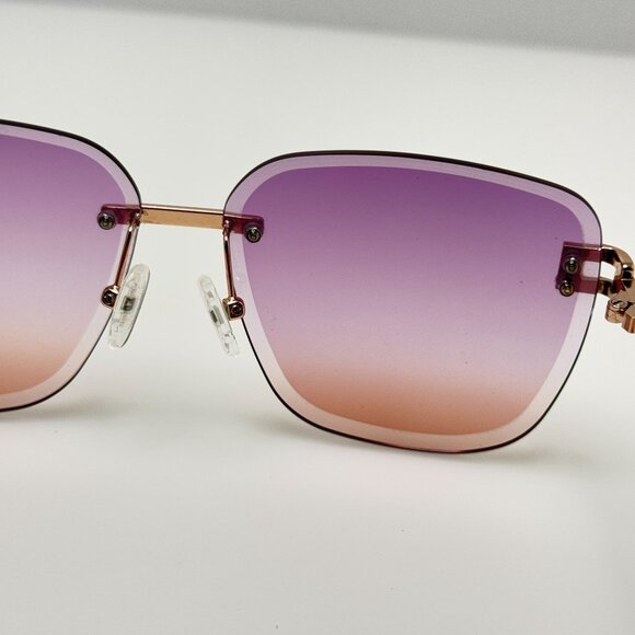 Quay Australia Purple and Orange Gradient Sunglasses - Picture 8 of 9